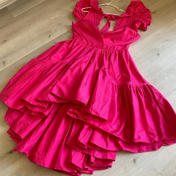 Making the Cut Season 3 Episode 1 Winning Look Sienna's Ruffle High-Low Dress - Picture 4 of 15